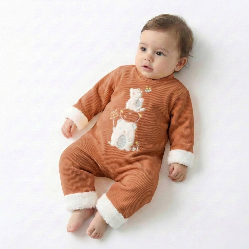 Cloud Fashion Orange Baby Salopette - Image 2